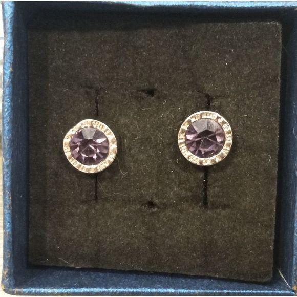316L Amethyst Steel Roman Numeral studs - Picture 2 of 4
